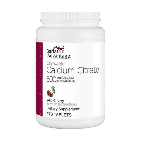 Ba Calcium Citrate Mg Tablets Chewable Wild Cherry Chewable