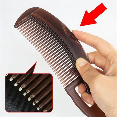 2024 Energy Infused Hollow Scalp Massage Comb Abs Material For Hair Care Oil Control Dandruff