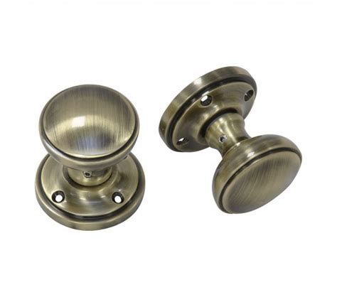 Prima Xl97 Princess Mortice Door Knobs Antique Brass