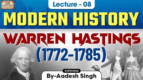 Warren Hastings Indian Modern History Governors General