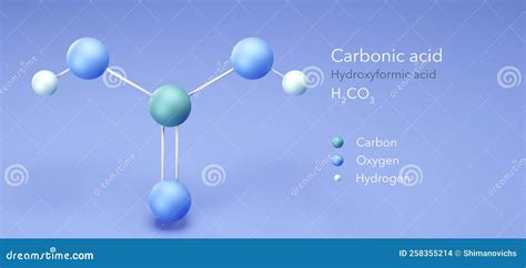 carbonic acid molecular structures hydroxyformic acid  model