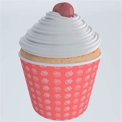 Cupcake Cherry 3d Model 25 Obj Fbx C4d 3ds Free3d