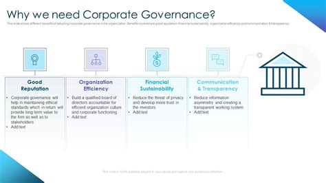 Corporate Governance Best Practices Why We Need Corporate Governance