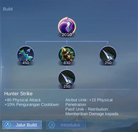 Itempedia Hunter Strike Mobile Legends Kegunaan Efek Dan Status