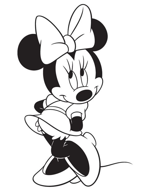 Minnie Para Colorear Pintar E Imprimir