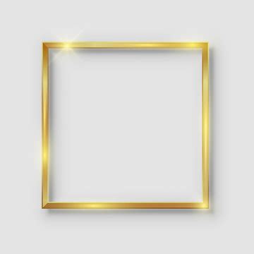 3d Gold Border Png