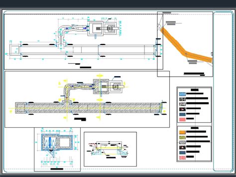 Captación de agua modelo hidráulico en AutoCAD CAD 5 64 MB Bibliocad