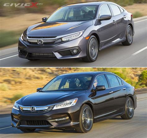 2016 Honda Civic vs Accord Comparison | 2016+ Honda Civic Forum (10th ...