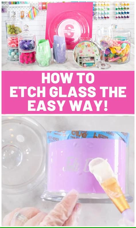 Learn How To Etch Glass Using Armour Etching Cream A Vinyl Stencil