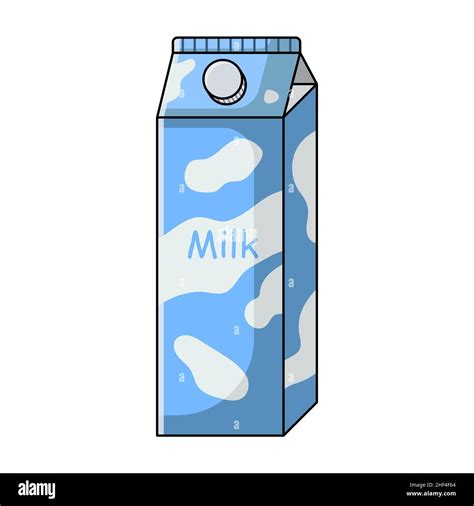 Milk Carton Realistic Drawing