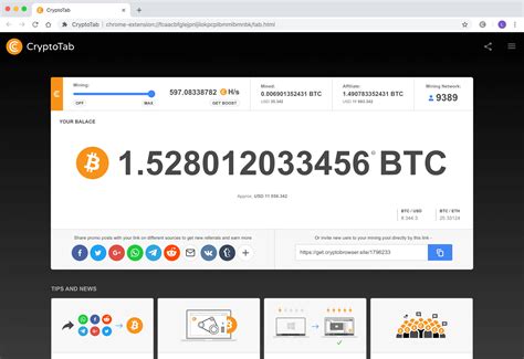 Cryptotab Browser The First Web Browser With Integrated Bitcoin