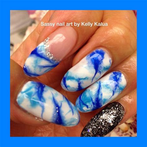 Sassynailartbykellykalua Marble Nails Sassy Nails Nail Art