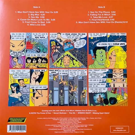 E Rotic Sex Affairs Limited Edition LP vinilinės plokštelės