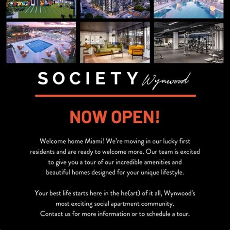 Resident Information For Society Wynwood In Miami FL