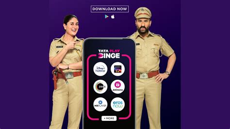 Tata Play Binge Rolls Out Campaign With Duo Saif Ali Khan And Kareena Kapoor Khan Brand Wagon