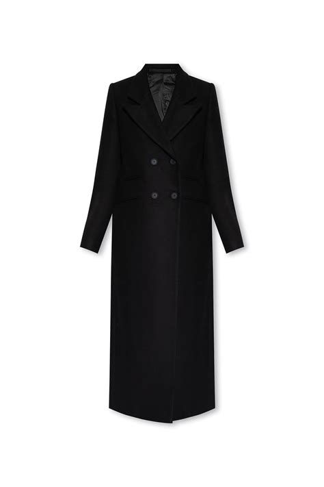 Allsaints Ellen Long Coat In Black Lyst