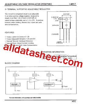 LM317 Datasheet(PDF) - List of Unclassifed Manufacturers