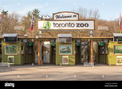 Front Entrance To The Toronto Zoo Stock Photo 63796340 Alamy