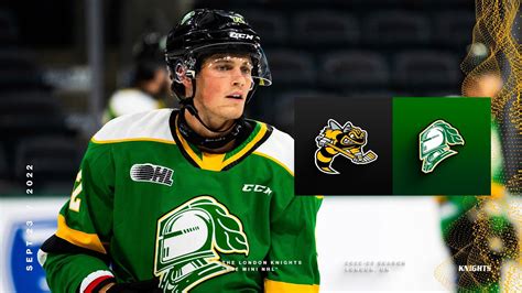 LONDON KNIGHTS Vs SARNIA STING OHL Preseason YouTube