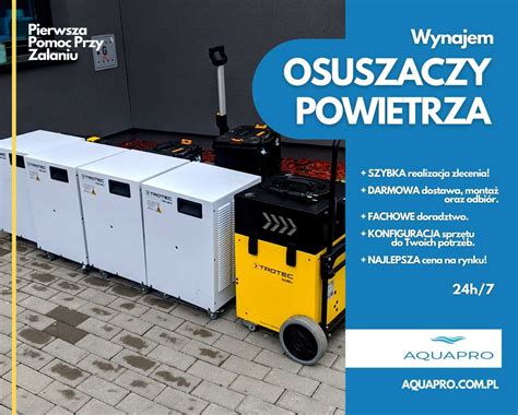 Wynajem Osuszacz Powietrza Osuszanie Po Zalaniu Poch Aniacz Wilgoci