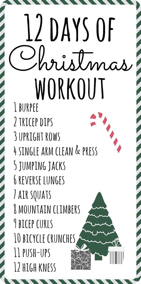 12 Days Of Christmas Workout Christmas Workout