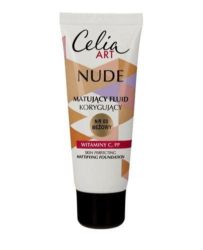 Celia Art Nude Matujący fluid korygujący beżowy ml cena opinie stosowanie