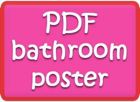 FREE bathroom vocabulary Flashcards!