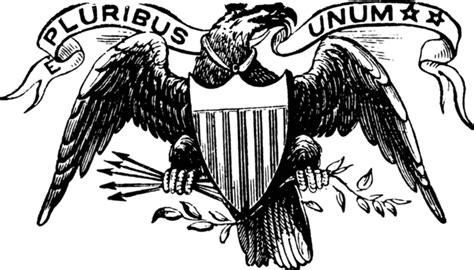 Vintage Illustration Of The Great Seal Of The United States From 1782 Vector Stars White