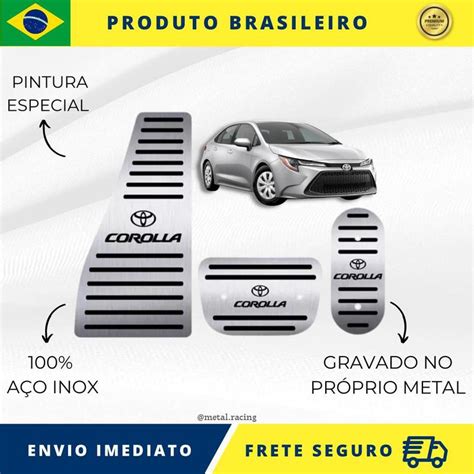 Kit Pedaleira De Carro E Descanso De P A O Inox Modelo Do Carro