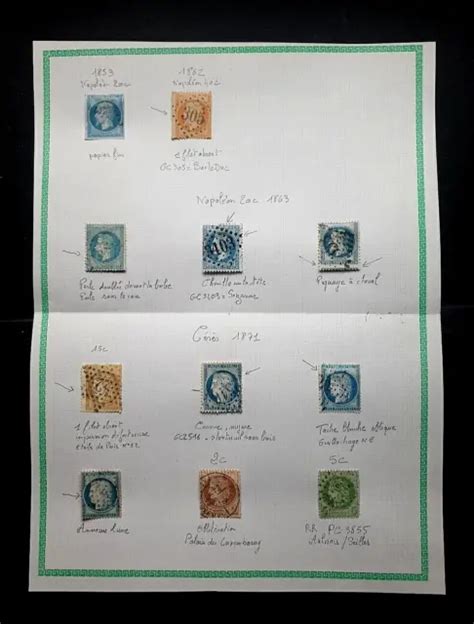 LOT TIMBRES FRANCE Classique Napoléon Ceres Varietes EUR 1 00 PicClick FR