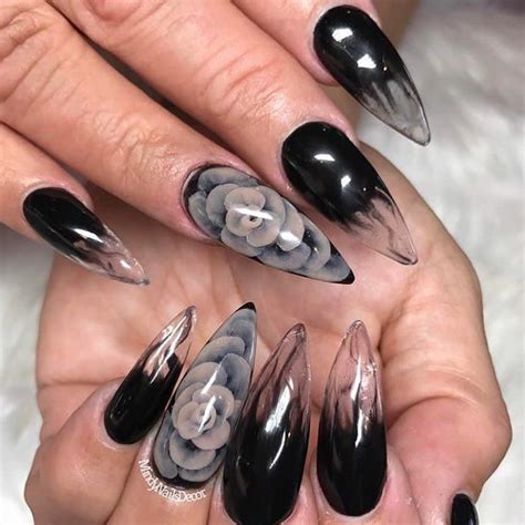 Sexy Nail Art Sexy Nails Prom Nails Stiletto Nails Black Nails Fun