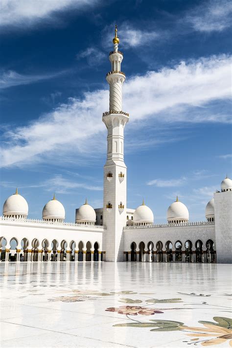 Masjid Abu Dhabi Putih Foto Gratis Di Pixabay Pixabay