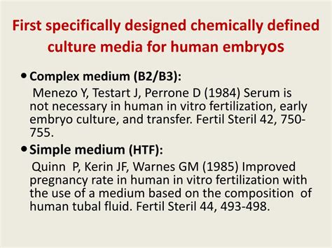 PPT - Historical Development of Embryo Culture Media PowerPoint ...