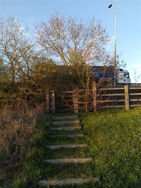 Steps Up To A Motorway A J Paxton Cc By Sa Geograph Britain