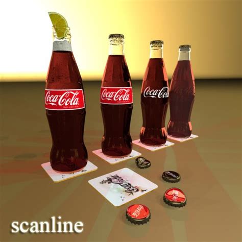 Coke Coca Cola Glass Bottle 3d Model 22 3ds Fbx Obj Max Free3d