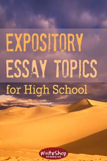 Expository Essay Topics For High School Students Writeshop