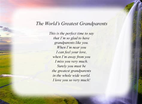 The World's Greatest Grandparents - Poems For Grandparents