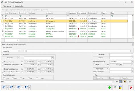 Zlecenia serwisowe Lista zleceń Baza Wiedzy programu Comarch ERP Optima