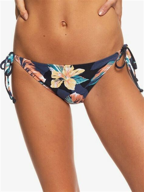 Roxy Beach Classics Bikini Slip με Κορδονάκια Μαύρο ERJX403875 KVJ6