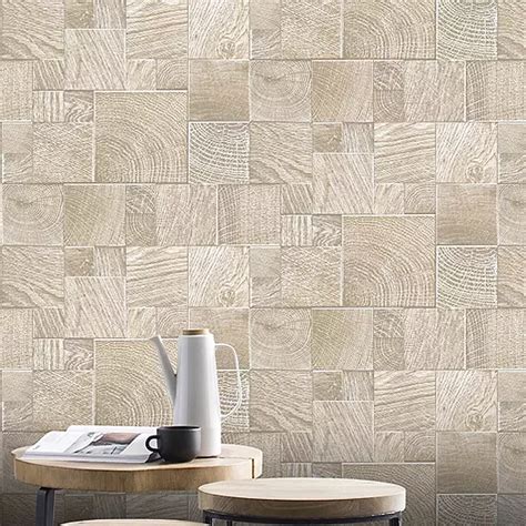 Rasch Wood Block Wallpaper Curvissa