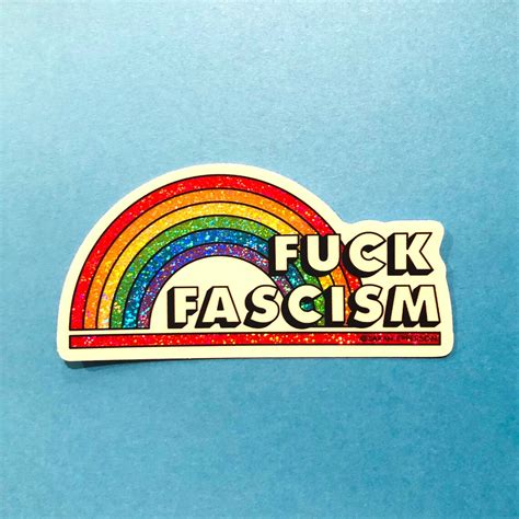Fuck Fascism Sticker Etsy