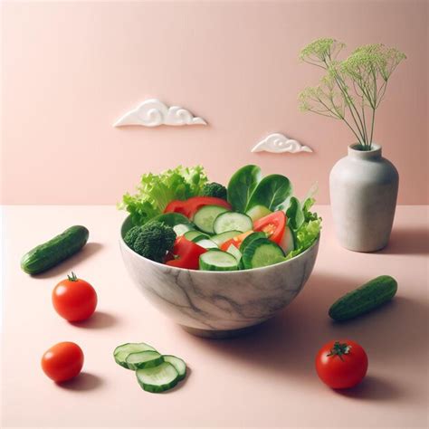 Premium Photo Colorful Salad Bowl