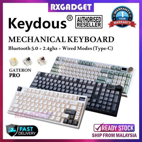 Keydous Ready Stock Nj Nj Rgb Mechanical Keyboard With Magnetic Screen Led Wireless Hot