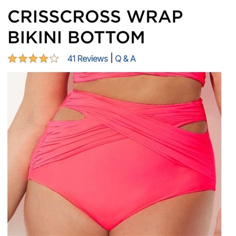 Swimsuits For All Swim Criss Cross Wrap Bikini Bottom Size Poshmark