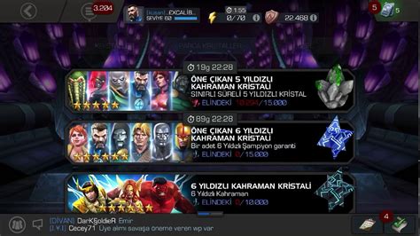 Mcoc 6 Star Crystal Openİng Mcoc 6 Yildiz Krİstal AÇilimi Youtube