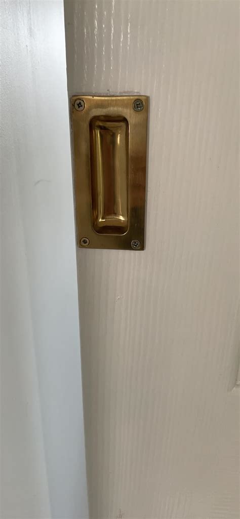 Solid Brass 90mm Insetrecessed Handle Flush Sliding Furnituredoor Pull Uk Diy