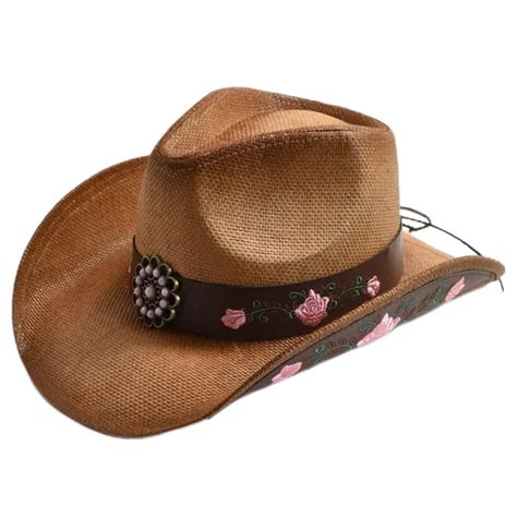 Burgundy Cowboy Hat Western Cowboy