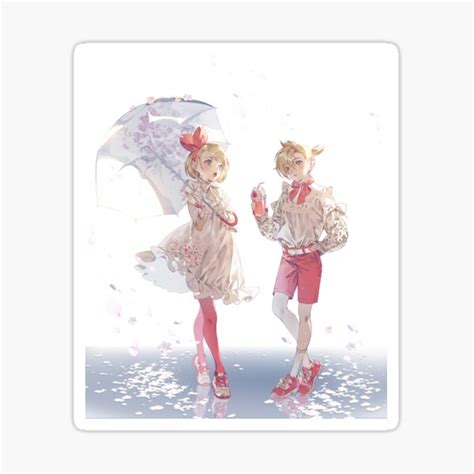 Sexy Kagamine Rin Kagamine Len Waifu Kawaii Hot Vocaloid Lewd Anime Girl Lolita Sticker For
