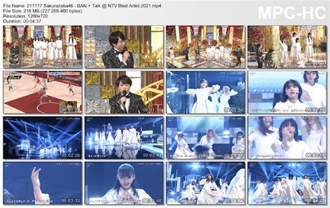 211117 Sakurazaka46 Ban Talk Ntv Best Artist 2021 Misaka46