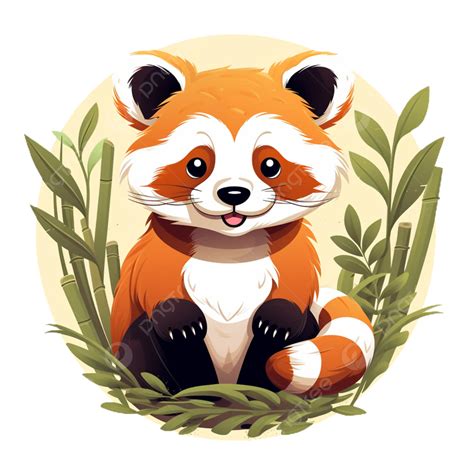 Fundo Transparente De Clipart De Panda Vermelho Engraçado PNG Panda